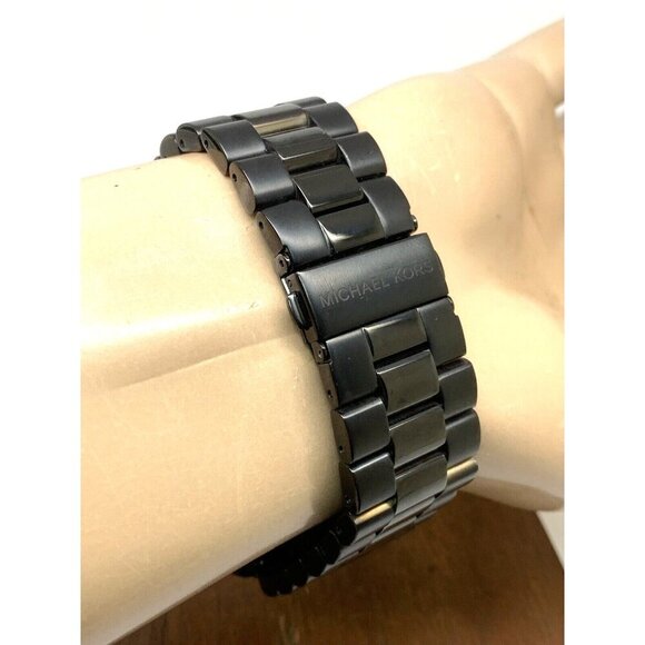 Michael Kors Men's Watch MK8157 Quartz Chronograph Black Dial Stainless Steel - Picture 9 of 13